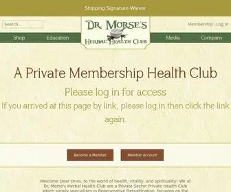 Drmorsesherbalhealthclub.com(Morse's Private Membership Herbal Health Club) Screenshot