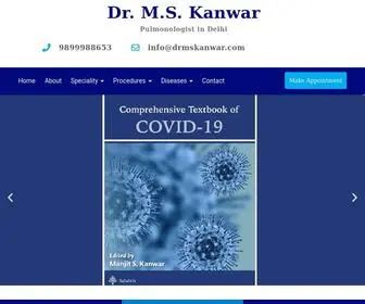 DRMskanwar.com(Best Pulmonologist in Delhi) Screenshot