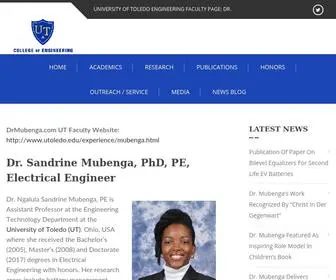 Drmubenga.com(Faculty Website) Screenshot