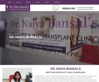 Drnaiyabansalskinclinic.com(Skin Specialist In Chandigarh) Screenshot