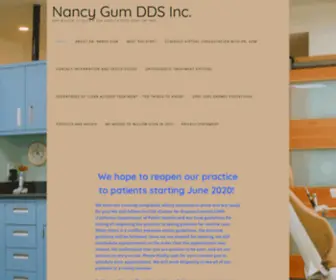 Drnancygum.com(Nancy Gum DDS ORTHODONTICS) Screenshot