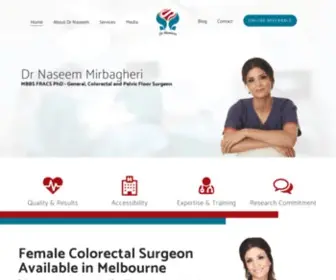 Drnaseem.com.au(Colorectal Surgeon) Screenshot