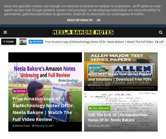 Drneelabakore.online(Neela Bakore Notes) Screenshot