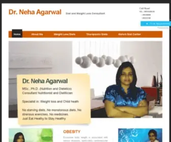 Drnehaagarwal.com(Dr. Neha Agarwal) Screenshot