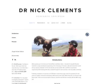Drnickclements.com(Dr Nick Clements) Screenshot