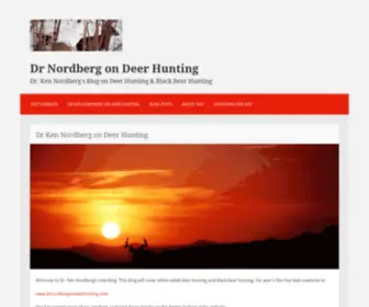 Drnordbergondeerhunting.blog(Ken Nordberg's Blog on Deer Hunting & Black Bear Hunting) Screenshot