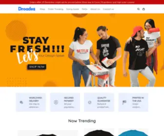 Droades.com(Let our design talk your style) Screenshot