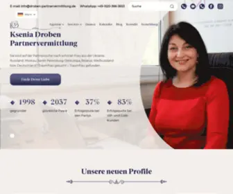 Droben-Partnervermittlung.de(Ksenia Droben Partnervermittlung) Screenshot