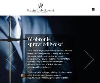 Drobnikowski.com(Kancelaria Adwokacka we Wroc) Screenshot