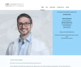 Drobrenovic.ch(Dr med et Dr med dent Roman Obrenovic) Screenshot