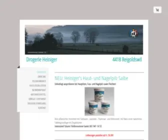 Drogerie-Heiniger.ch(Herzlich willkommen auf unserer) Screenshot