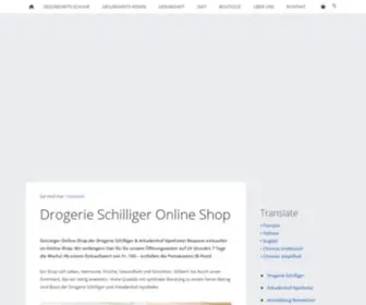 Drogerie-Schilliger.ch(Online Shop Drogerie Schilliger & Arkadenhof Apotheke Online Shop Drogerie Schilliger) Screenshot