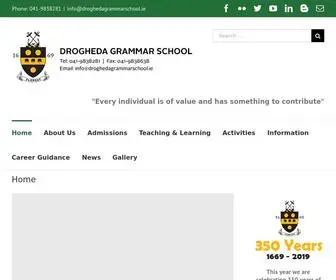 Droghedagrammarschool.ie(Drogheda Grammar School) Screenshot