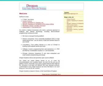 Drogon.net(Gordon Hendersons Projects pages) Screenshot