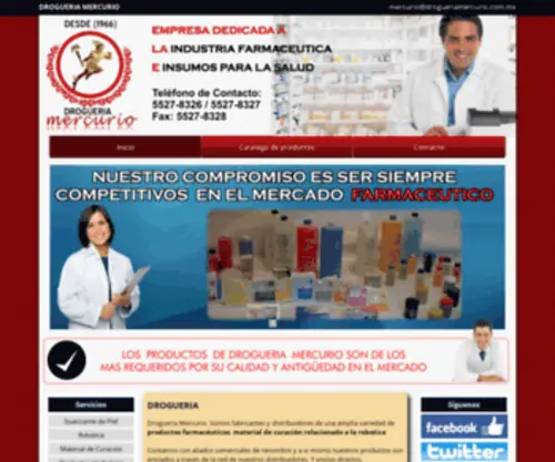 Drogueriamercurio.com.mx(DROGUERIA MERCURIO) Screenshot