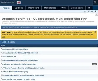 Drohnen-Forum.de(Community zum Thema Drohnen und Quadrocopter sowie FPV) Screenshot