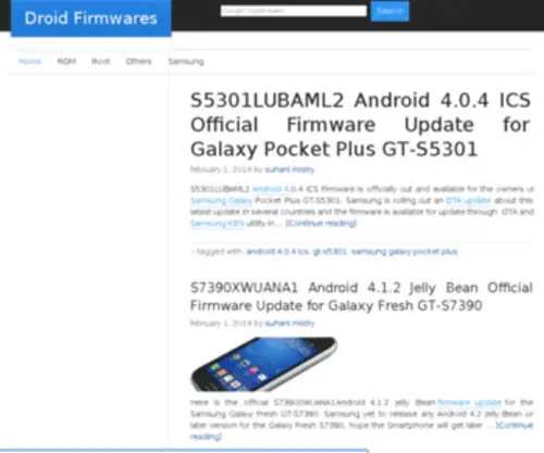Droidfirmwares.com(Droid Firmwares) Screenshot