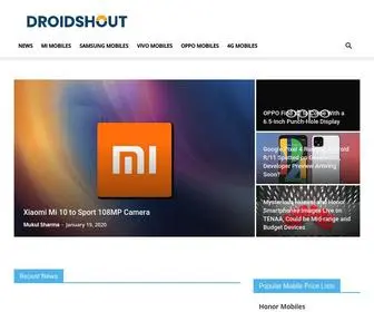 Droidshout.com(Find the Best Prices for Mobiles) Screenshot