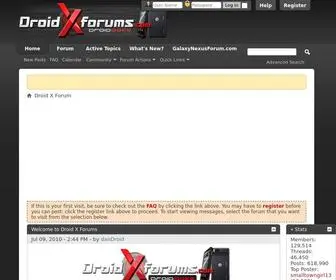 DroidXforums.com(Forums dedicated to the Motorola Droid X/Verizon Droid X (Droid) Screenshot
