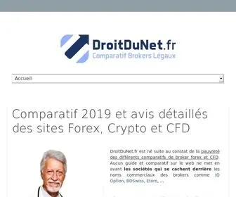 Droitdunet.fr(Comparatif 2019 et Avis sur les Brokers de Forex) Screenshot