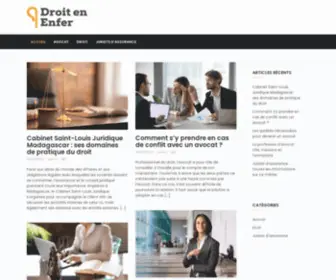 Droitenenfer.com(Vous êtes passionné par le métier de droit ou curieux d'avoir un peu d'idée là) Screenshot