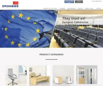 Dromeas.com(Office Furniture Manufacturer) Screenshot