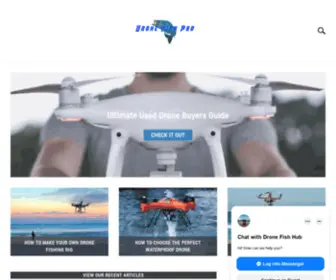 Dronefishpro.com(Blog site about drone fishing) Screenshot