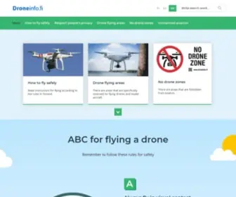 Droneinfo.fi(Droneinfo Etusivu) Screenshot