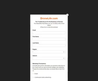 Dronelife.com(The prime resource for news and commentary on the commercial drone market) Screenshot