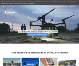 Dronemadrid.com(Servicios audiovisuales e industriales con Drones profesionales) Screenshot