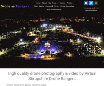 Dronerangers.co.uk(Drone Aerial Photography and Video by Virtual Shropshire) Screenshot