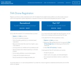 Droneregistration.com(FAA Drone Registration) Screenshot