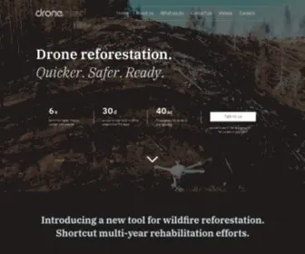 Droneseed.com(No-cost reforestation for post) Screenshot