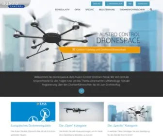 Dronespace.at( die Austro Control Drohnenplattform) Screenshot
