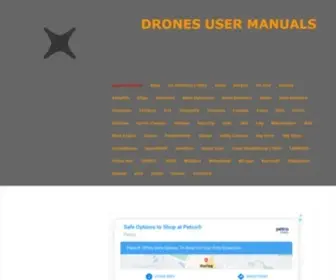 Dronesusermanuals.com(User manuals for drones) Screenshot