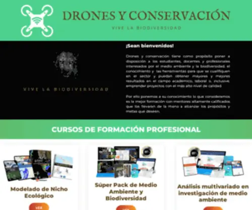 Dronesyconservacion.com(Drones y Conservación) Screenshot