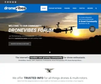 Dronevibes.com(Drones, UAV's, Multirotor, Professional, Aerial Photography, FPV, Drone Racing) Screenshot