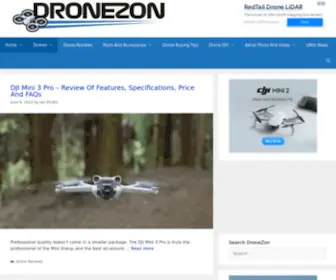 Dronezon.com(Drones, Drone Technology, Knowledge, News & Reviews) Screenshot