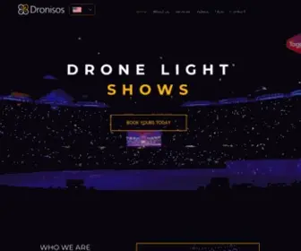 Dronisos.com(Drone Light Shows) Screenshot