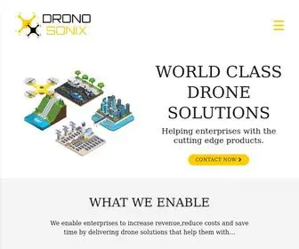 Dronosonix.com(Enterprise Drone Services $ Solutions) Screenshot