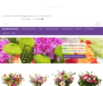 Droomboeket.nl(Bloemen bezorgen direct van de bloemenveiling) Screenshot