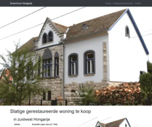 Droomhuishongarije.nl(Hongaarse huizenaanbod) Screenshot