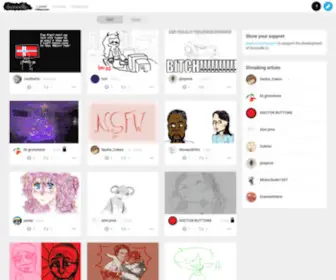 Drooodle.com(A collaborative art community) Screenshot
