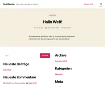 Drop-Shipping.at(Eine weitere WordPress) Screenshot