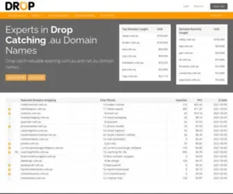 Drop.com.au(Domain Drop Catching Services) Screenshot