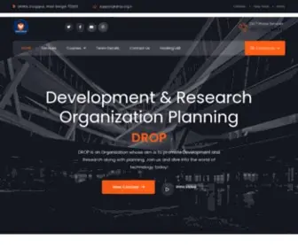 Drop.org.in(DEVELOPMENT & RESEARCH ORGANIZATION PLANNING) Screenshot