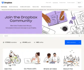 Dropboxforum.com(Dropbox Community) Screenshot