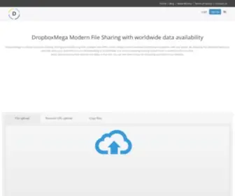 Dropboxmega.com(File upload) Screenshot