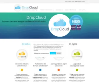 Dropcloud.fr(Drop Cloud propose des services aux entreprises) Screenshot