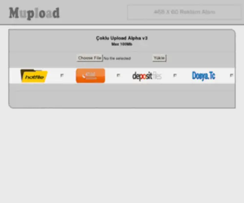 Dropfiles.net(Çoklu Upload) Screenshot